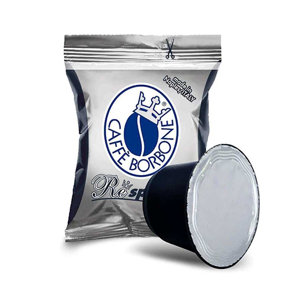 100 capsule Caffè Borbone miscela Nera Respresso compatibili Nespresso