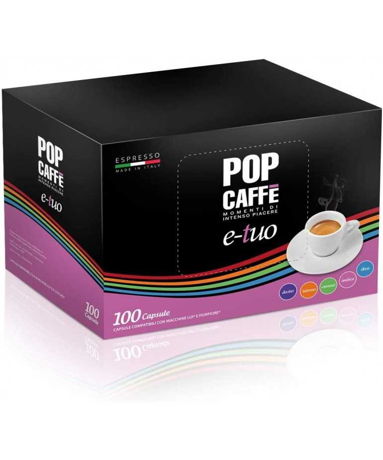 Pop Caffè 200 capsule Intenso compatibili Aroma Vero Fior Fiore Coop Lui espresso
