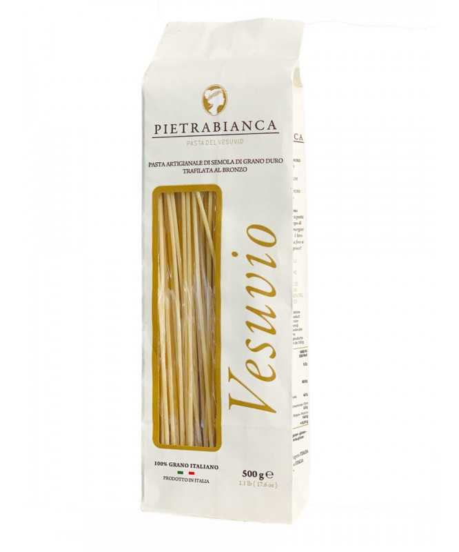 6 pz da 500g SPAGHETTONE - PIETRA BIANCA Pasta Artigianale di semola di grano duro trafilata al bronzo