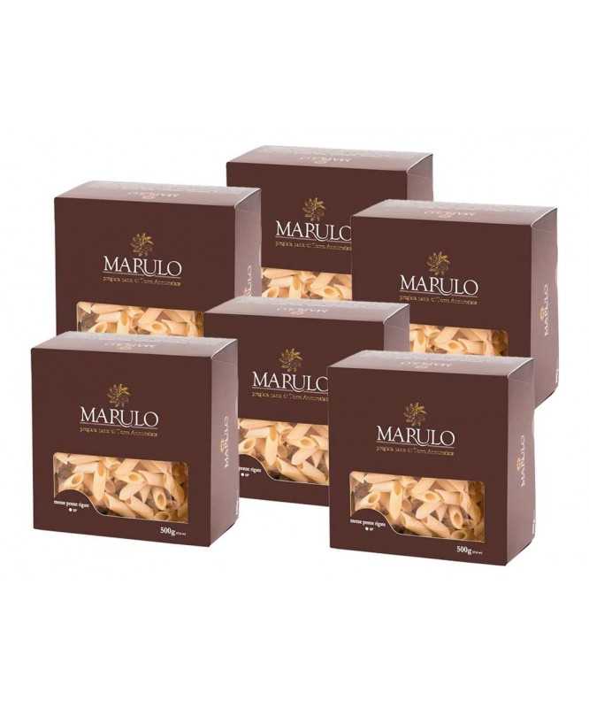 6 Pz Da 500 g MEZZE PENNE RIGATE - PASTA MARULO Pregiata Pasta Di Torre Annunziata