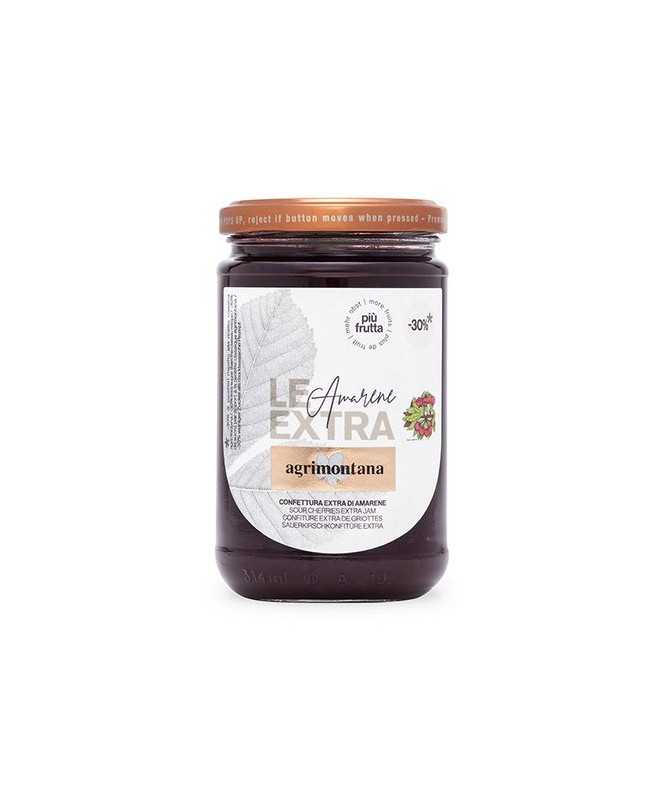 MARMELLATA AMARENE - 1 barattolo di Confettura extra di Amarene da 330 g - AGRIMONTANA