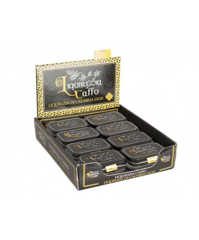 Liquirizia DOP Calabria x24scat da 10g - Esporitore (pura latta) - CAFFO