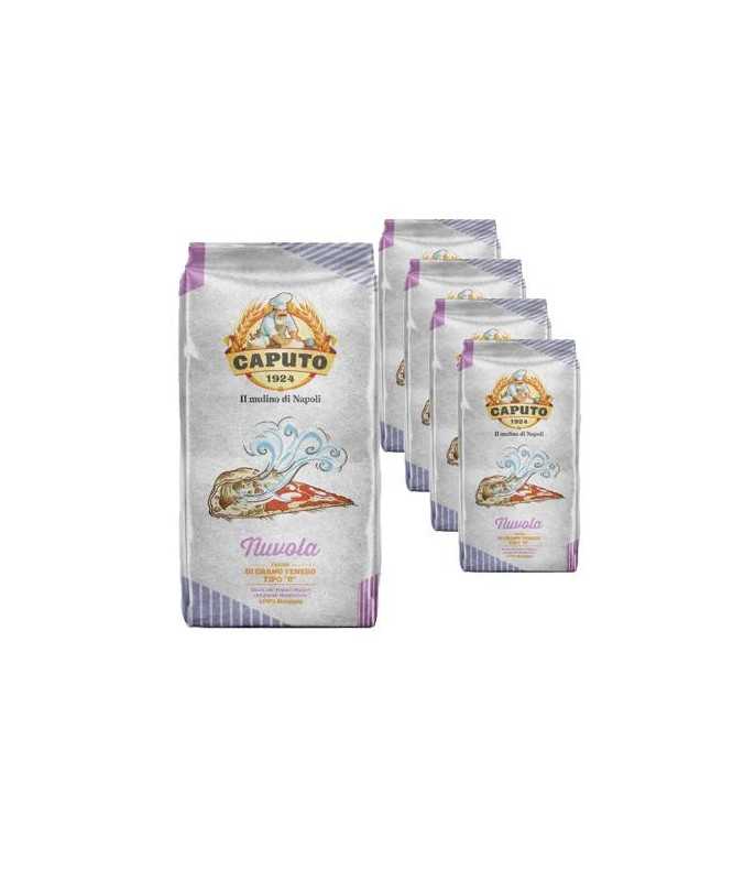Farina Nuvola 5 pz da 1k, g per impasti leggeri tipo 0 - CAPUTO FARINE 1924