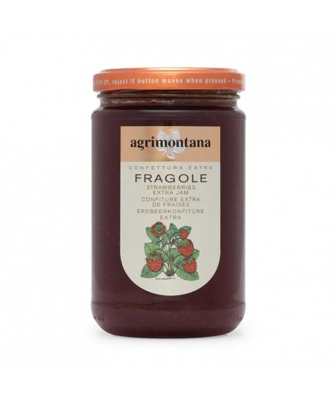 MARMELLATA FRAGOLE NUOVA Confettura EXTRA da 350 g AGRIMONTANA