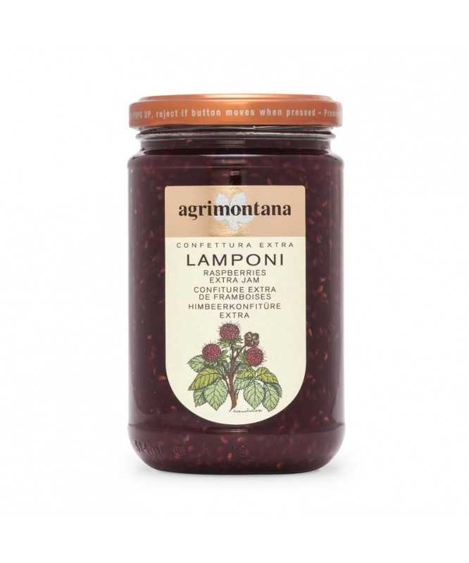 MARMELLATA LAMPONE NUOVA Confettura EXTRA da 350 g - AGRIMONTANA
