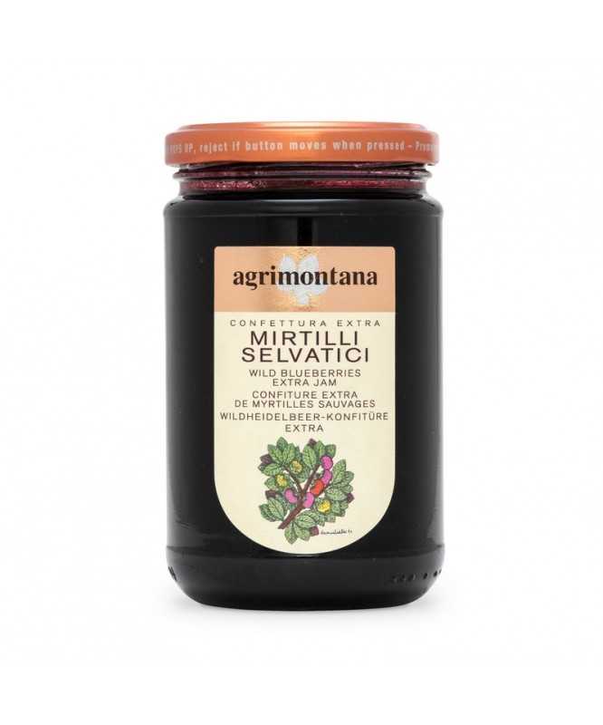 MARMELLATA MIRTILLI SELVATICI NUOVA Confettura EXTRA da 350 g - AGRIMONTANA