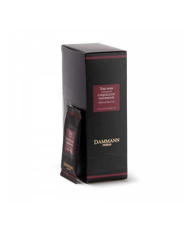 COQUELICOT GOURMAND The Nero 24 Bustine in SACHETS CRISTAL Monodose - DAMMANN FRERES