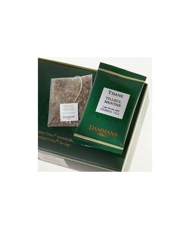 MENTA PIPERITA Tisana 24 Bustine in SACHETS CRISTAL Monodose - DAMMANN FRERES