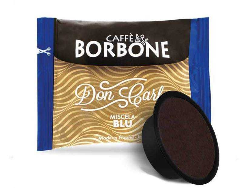 100 capsule Caffè Borbone Don Carlo miscela Blu compatibili Lavazza A Modo Mio