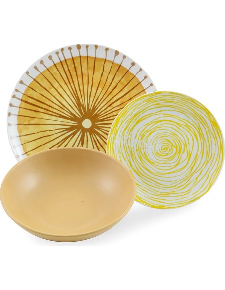 VDE Villa D'Este Home Tivoli Servizio Piatti 18 pezzi in Porcellana Collerzione Marea