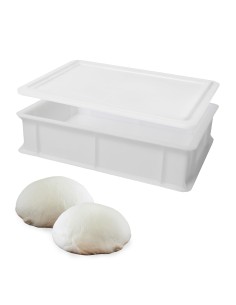Genus Dei Cassetta Porta Impasto + Coperchio cm.30X40X10h Bianca