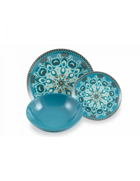 VDE Villa D'Este Home Tivoli Servizio Piatti 18 pezzi in Porcellana Cala Jondal