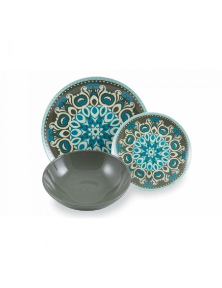 VDE Villa D'Este Home Tivoli Servizio Piatti 18 pezzi in Porcellana Cala Jondal