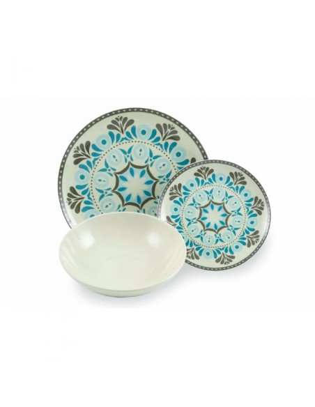 VDE Villa D'Este Home Tivoli Servizio Piatti 18 pezzi in Porcellana Cala Jondal